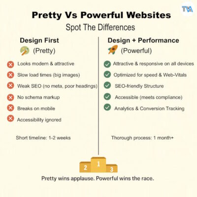 Pretty Vs Powerful Websites